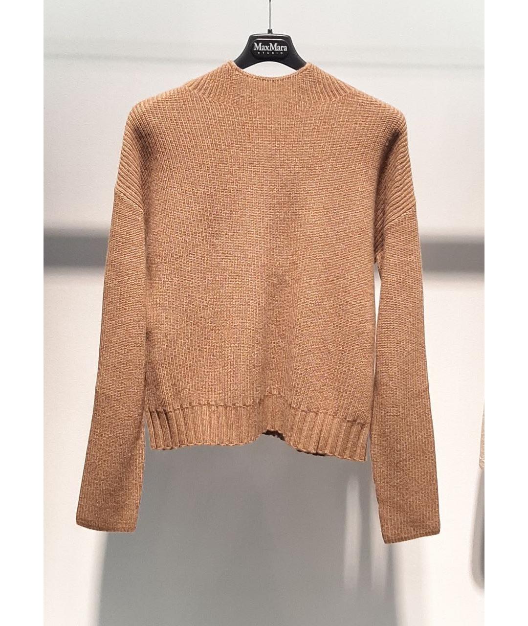 MAX MARA STUDIO Коричневый джемпер / свитер, фото 3