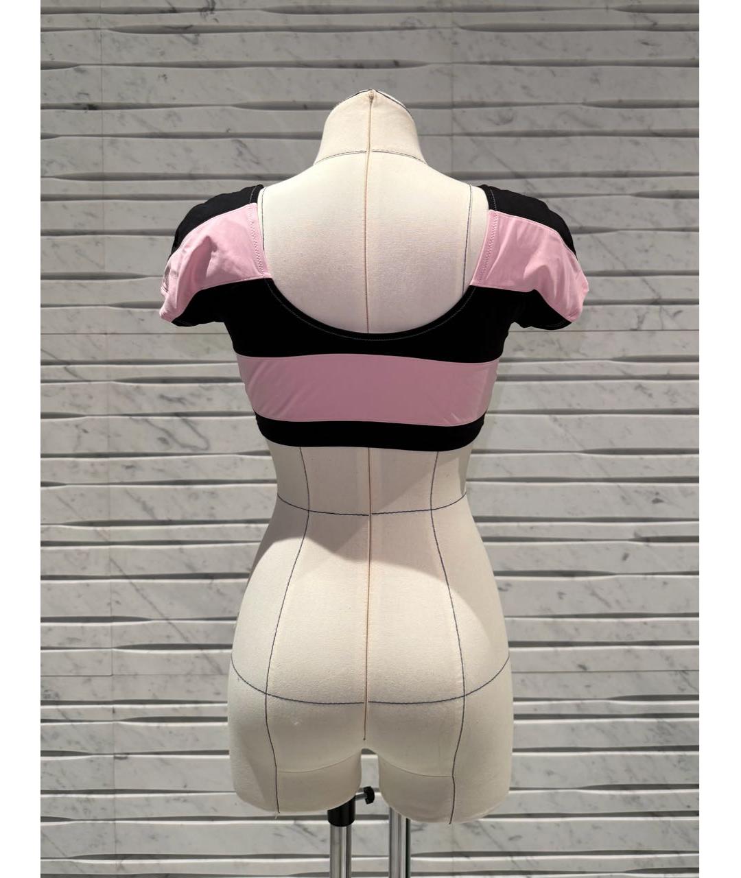 CHANEL Розовый хлопко-эластановый купальник, фото 4