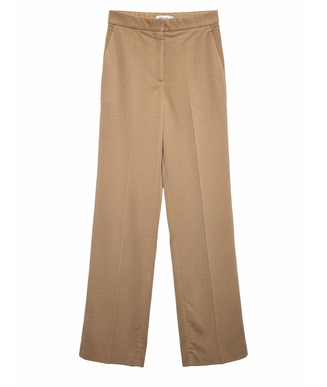 MAX MARA STUDIO Бежевые брюки широкие, фото 1