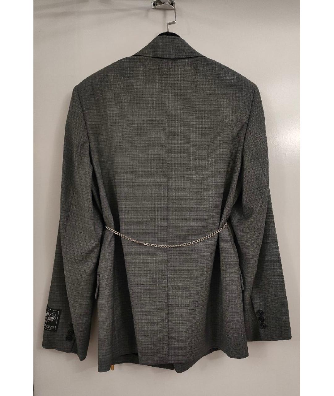 ALEXANDER WANG Серый шерстяной жакет/пиджак, фото 2