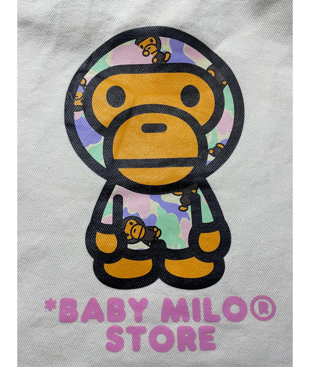 BAPE Бежевая тканевая пляжная сумка, фото 7