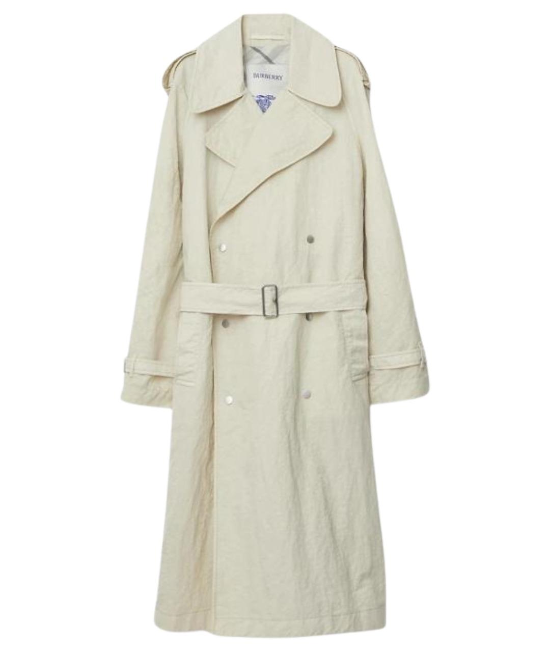 BURBERRY Белый тренч / плащ, фото 1