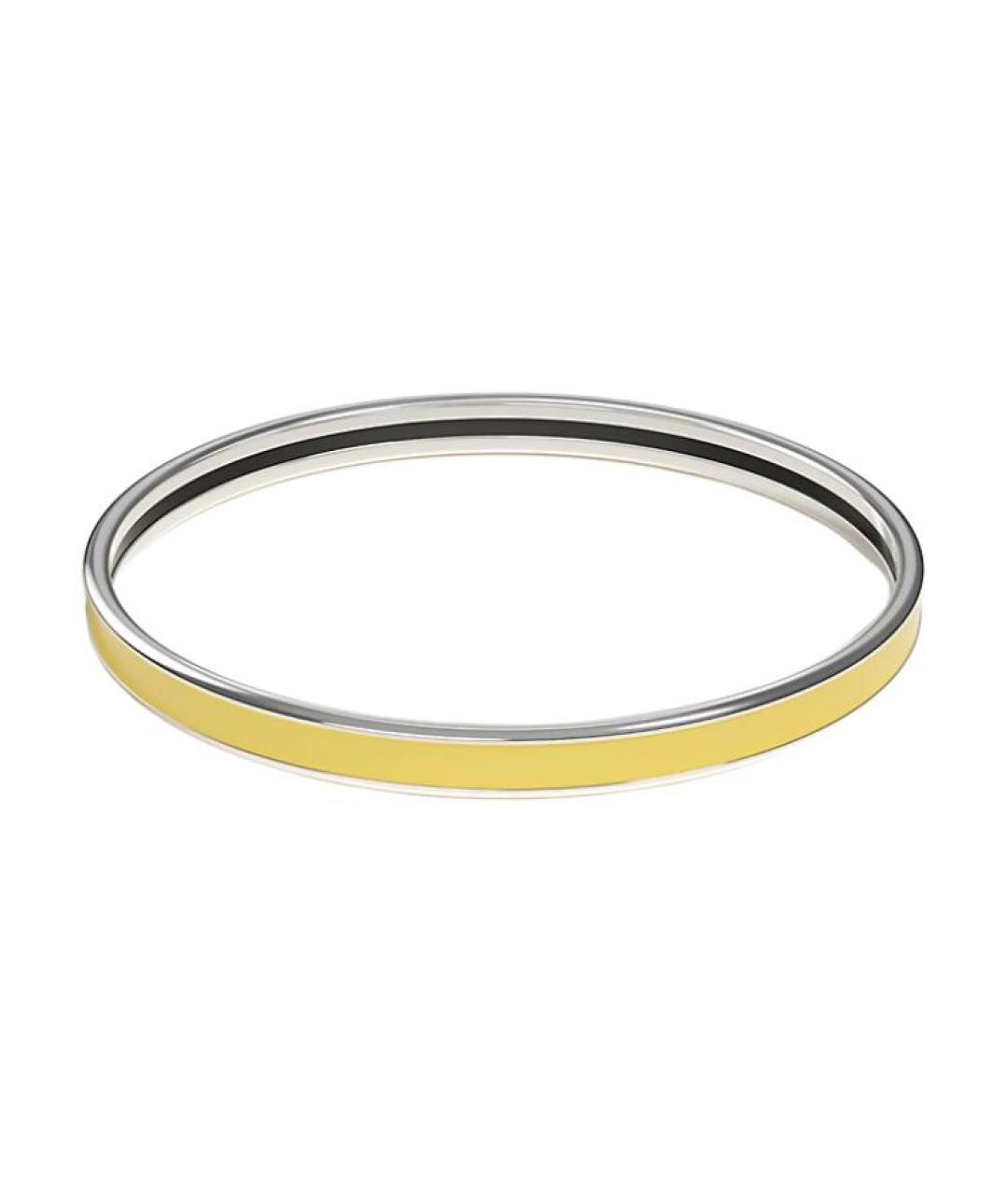 HERMES Желтый металлический браслет, фото 2