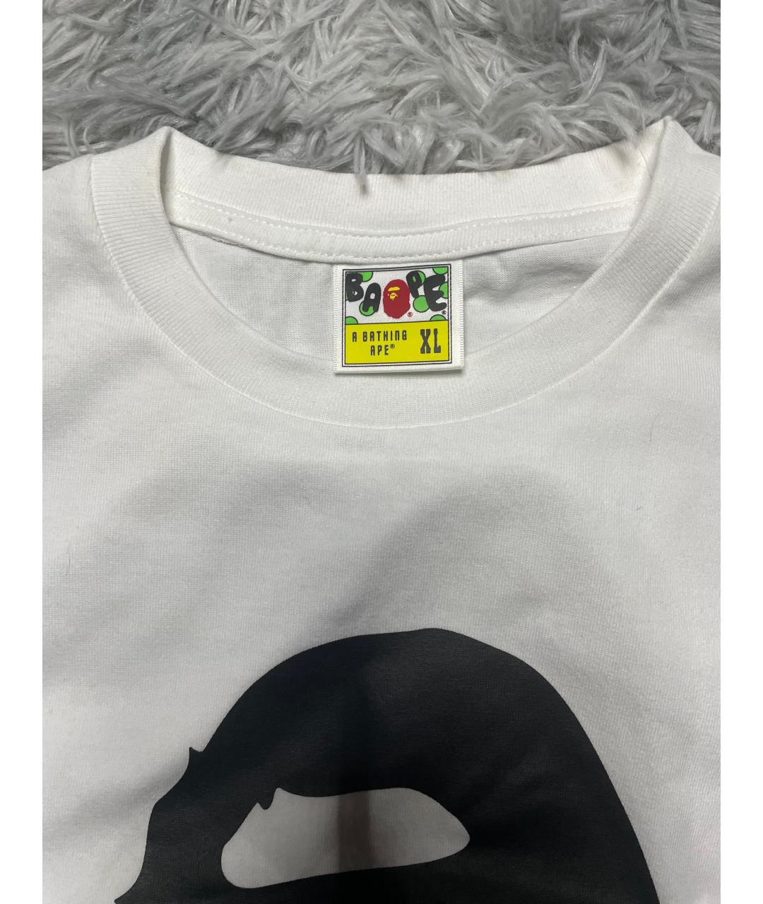 BAPE Белая хлопковая футболка, фото 3