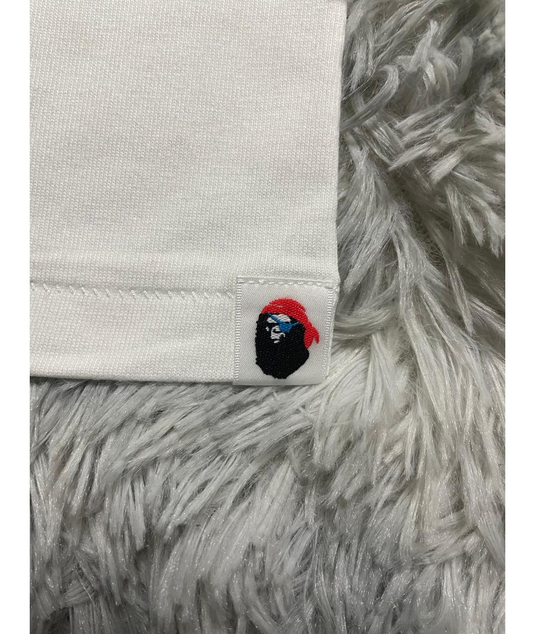 BAPE Белая хлопковая футболка, фото 2