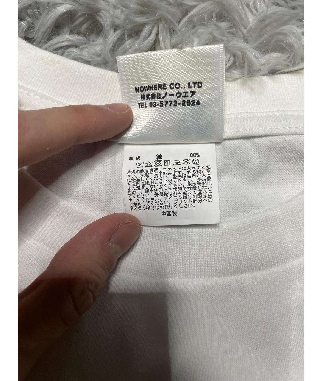 BAPE Белая хлопковая футболка, фото 4