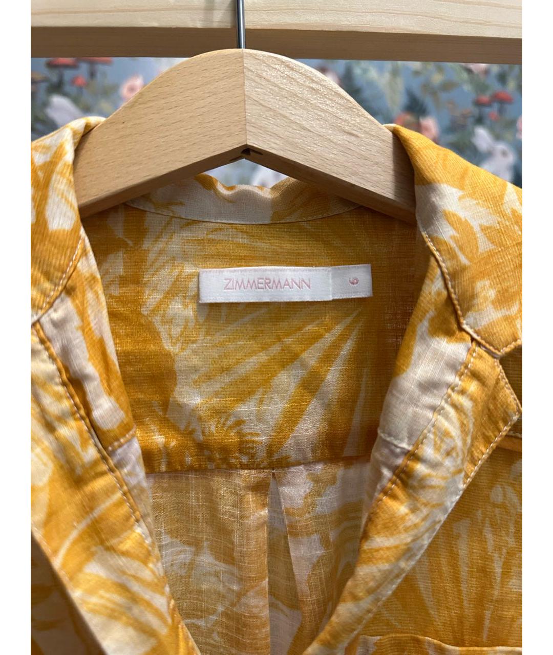 ZIMMERMANN KIDS Оранжевый хлопковый комбинезон, фото 3
