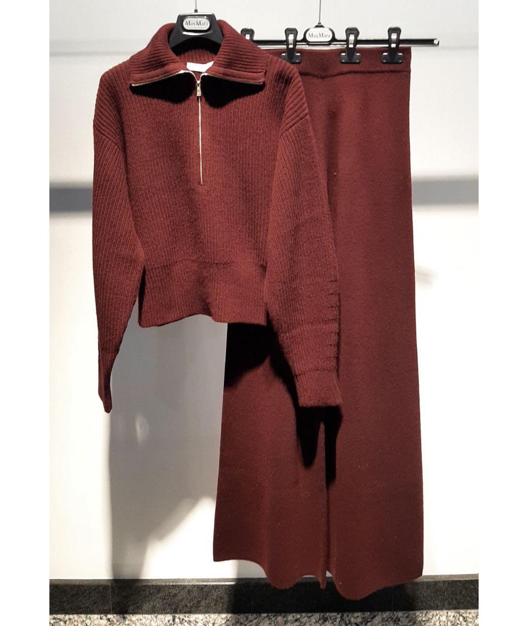 MAX MARA Бордовый костюм с брюками, фото 3