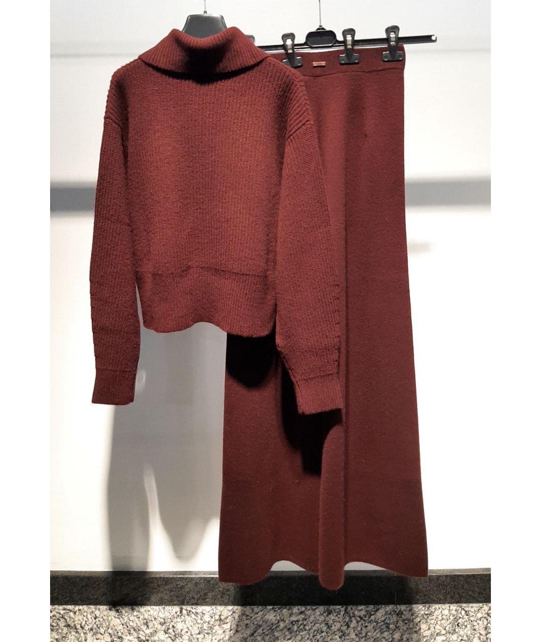 MAX MARA Бордовый костюм с брюками, фото 2