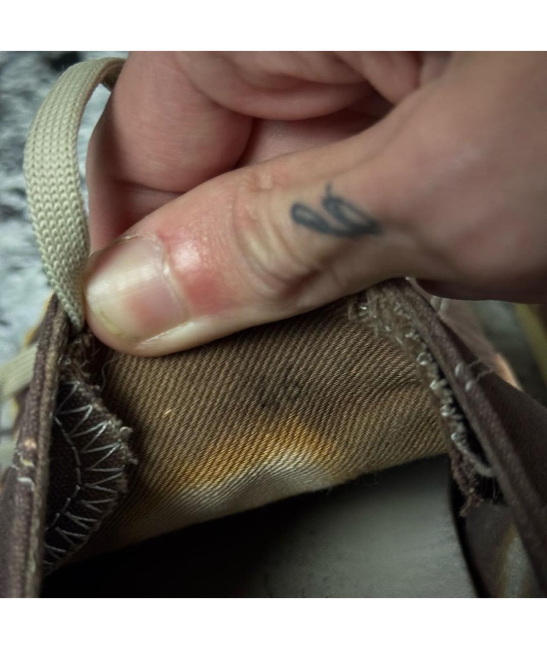 MAISON MARGIELA Мульти текстильные низкие кроссовки / кеды, фото 6