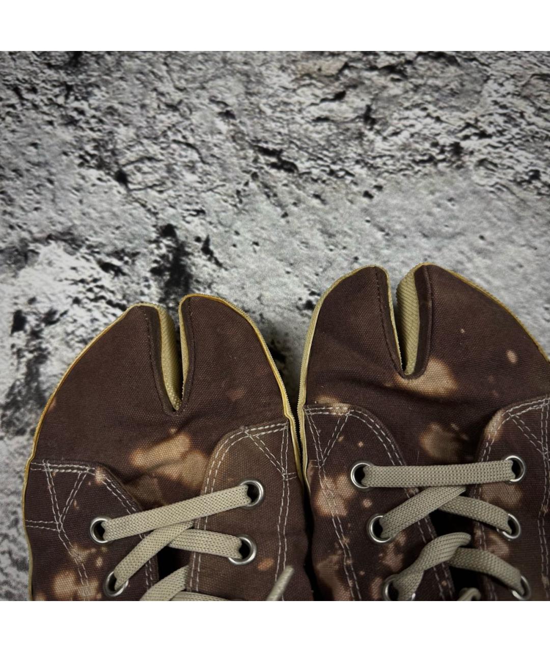 MAISON MARGIELA Мульти текстильные низкие кроссовки / кеды, фото 8