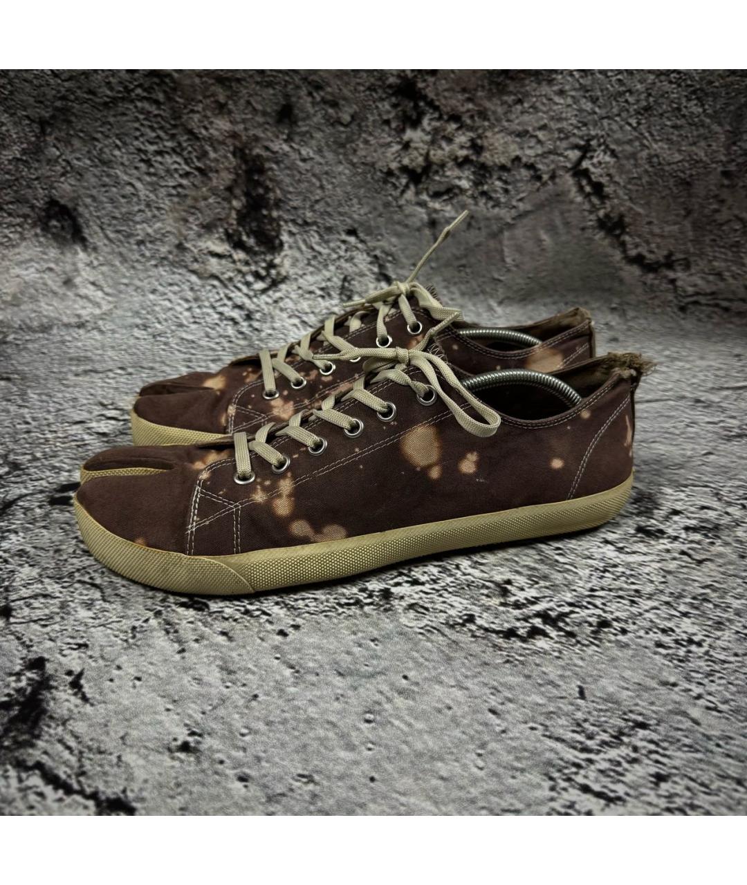 MAISON MARGIELA Мульти текстильные низкие кроссовки / кеды, фото 9