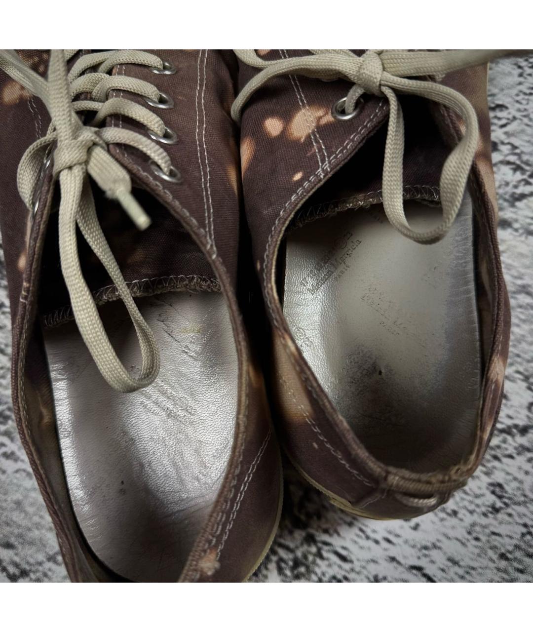 MAISON MARGIELA Мульти текстильные низкие кроссовки / кеды, фото 3