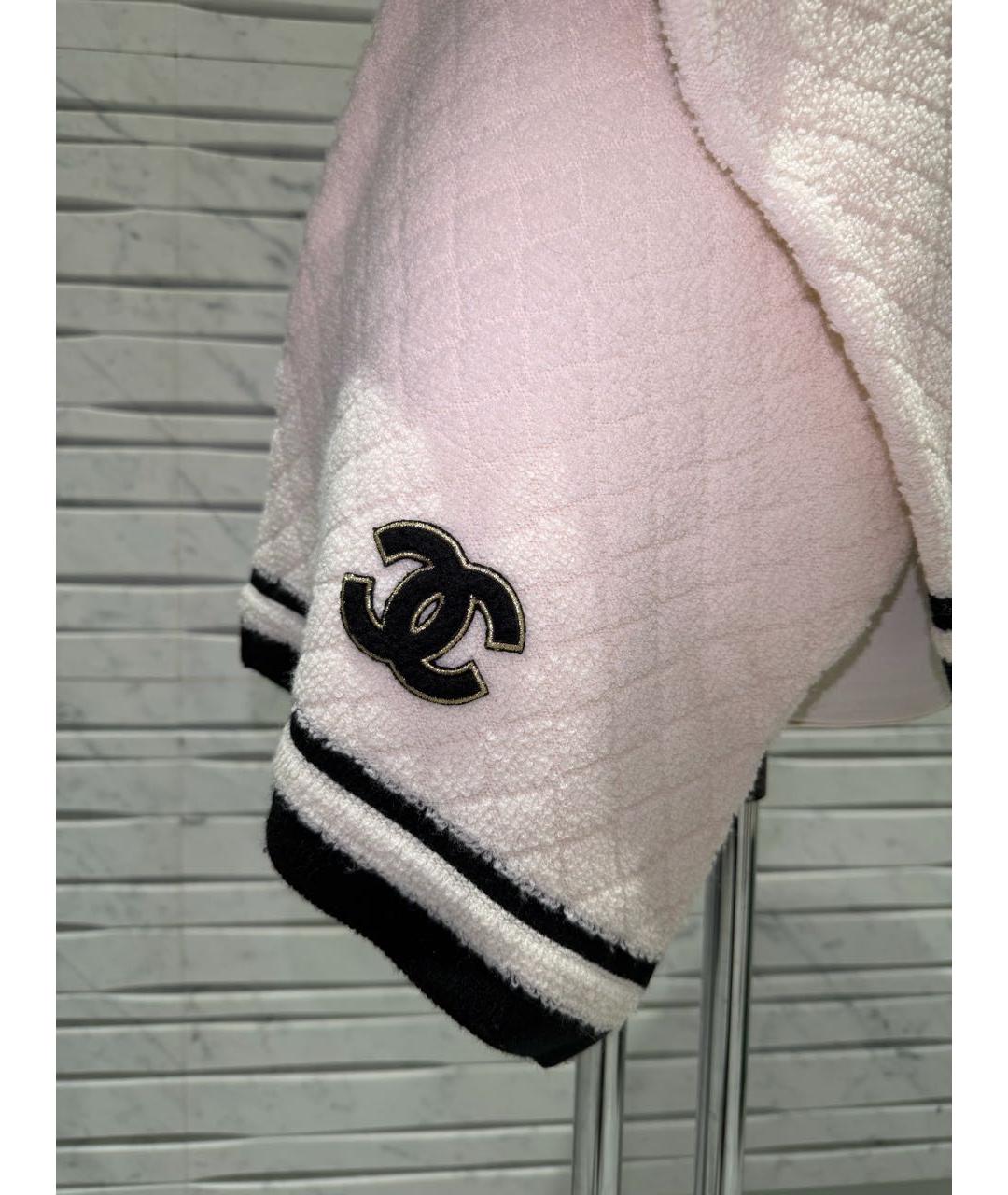 CHANEL Белый шарф, фото 3