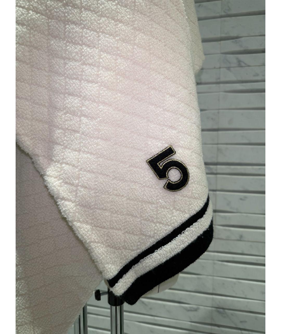 CHANEL Белый шарф, фото 4