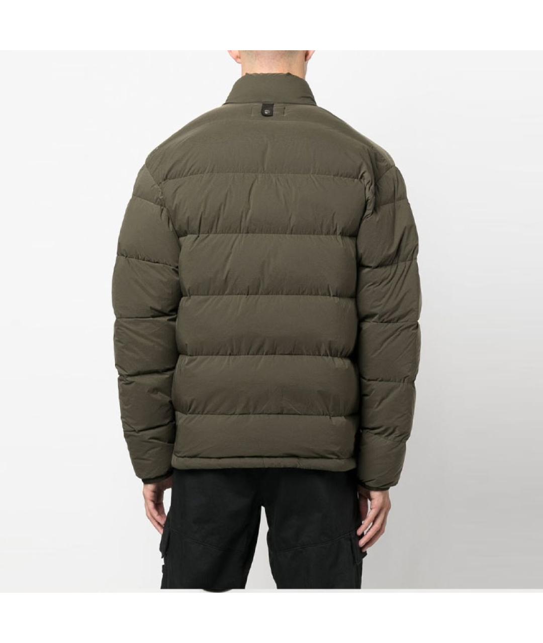 STONE ISLAND Зеленый пуховик, фото 4