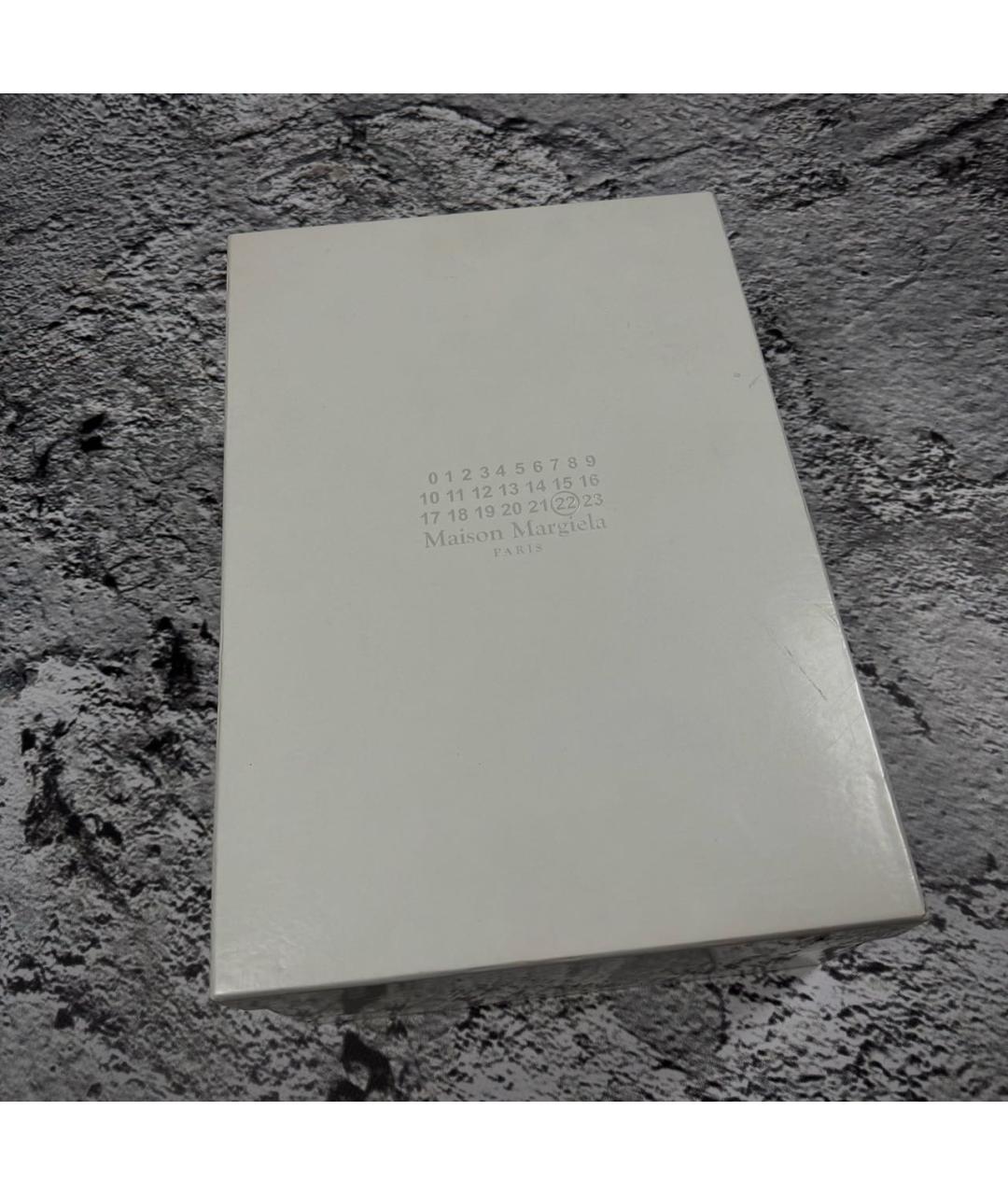 MAISON MARGIELA Бежевые текстильные низкие кроссовки / кеды, фото 6