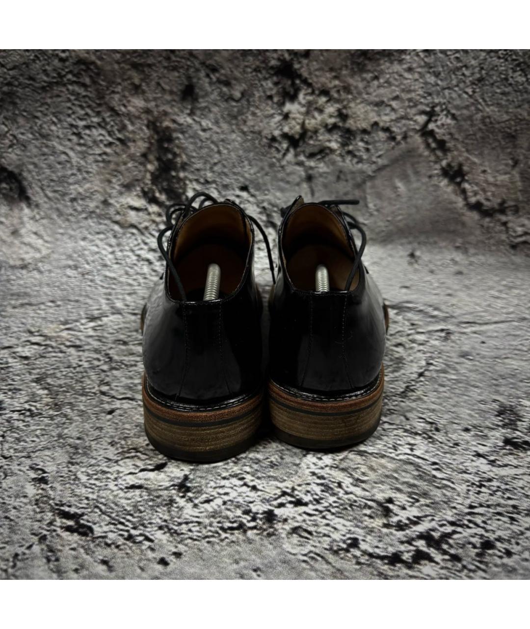 DRIES VAN NOTEN Черные туфли из лакированной кожи, фото 4