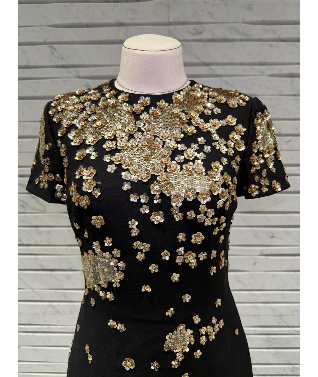 VALENTINO Черное креповое коктейльное платье, фото 3