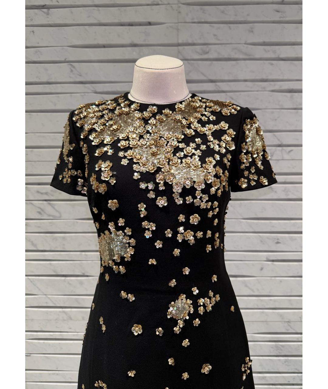 VALENTINO Черное креповое коктейльное платье, фото 2