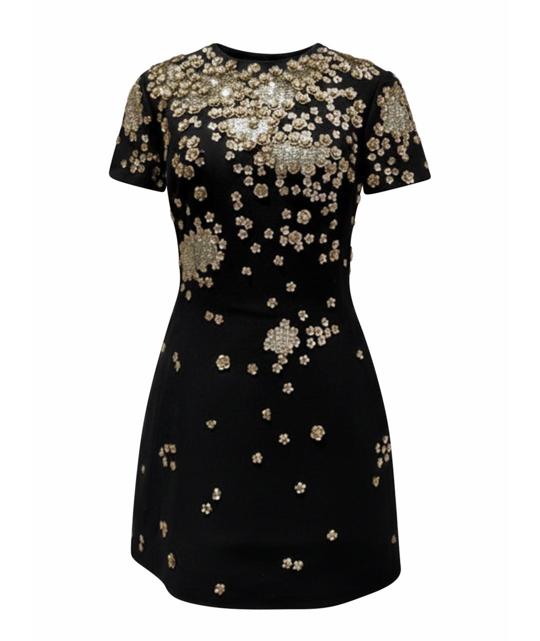 VALENTINO Черное креповое коктейльное платье, фото 1