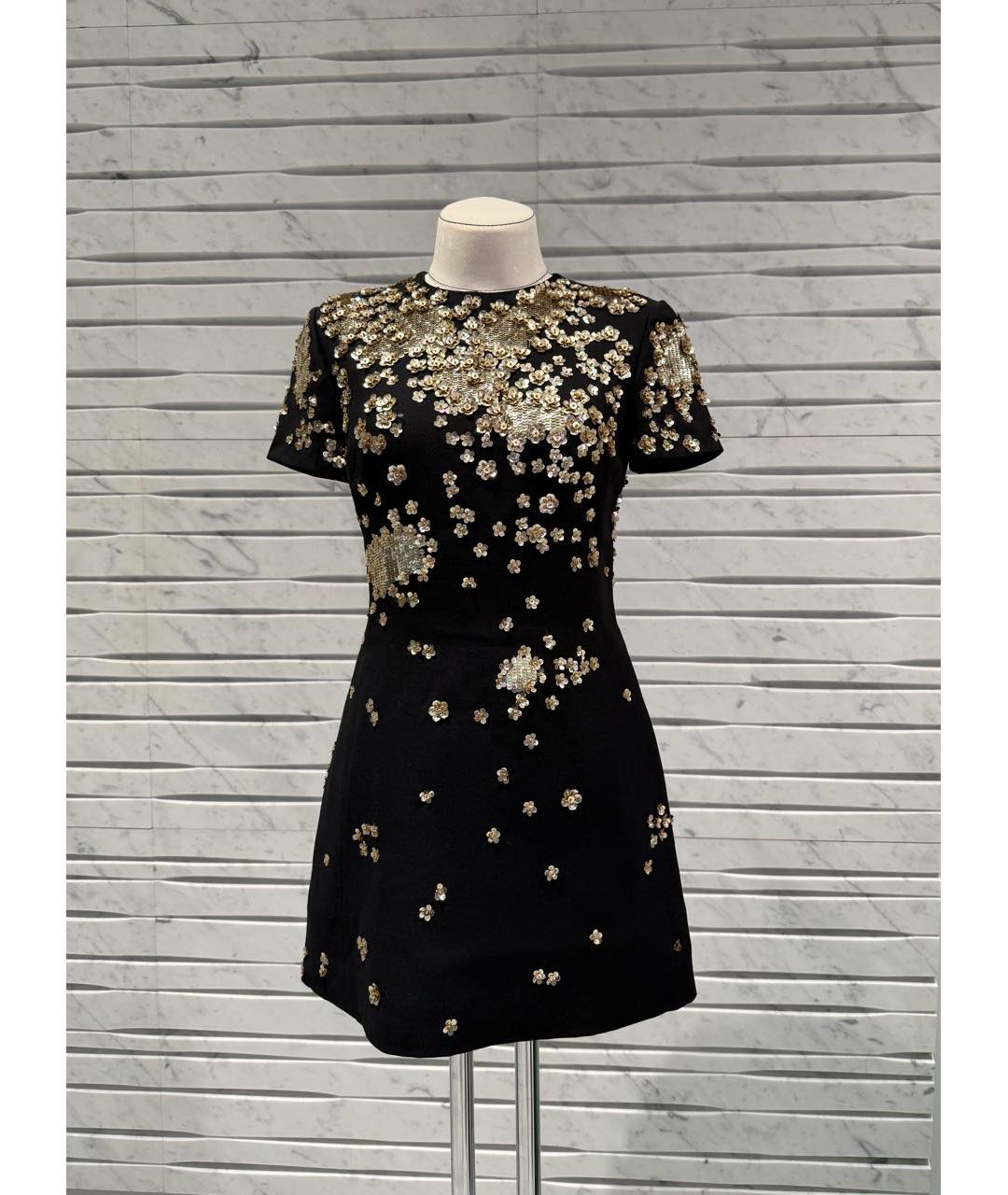 VALENTINO Черное креповое коктейльное платье, фото 7