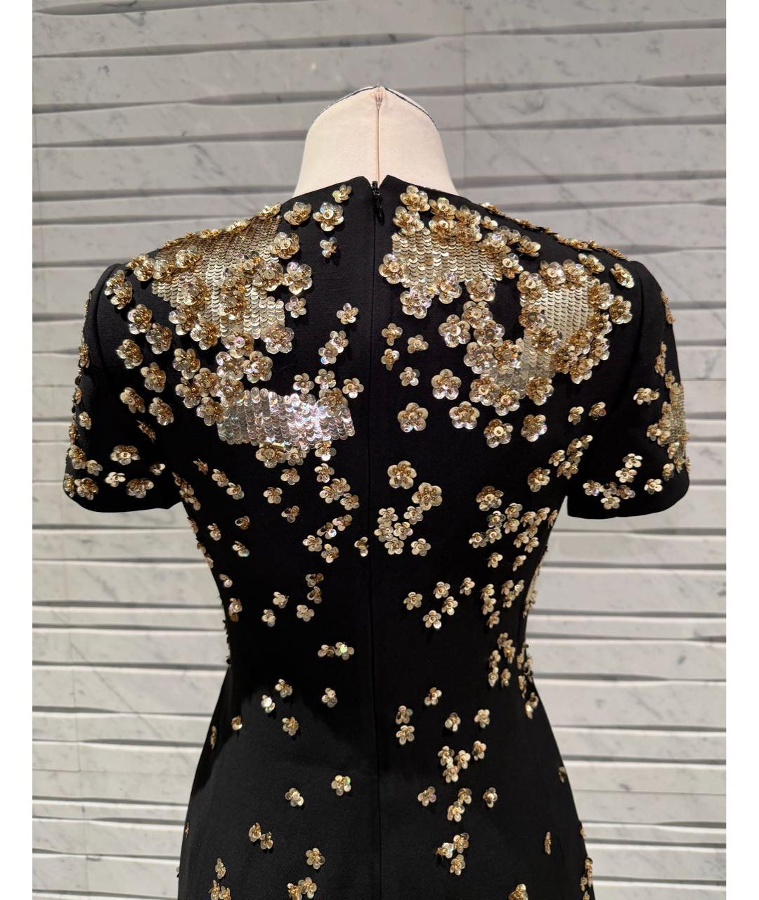 VALENTINO Черное креповое коктейльное платье, фото 5