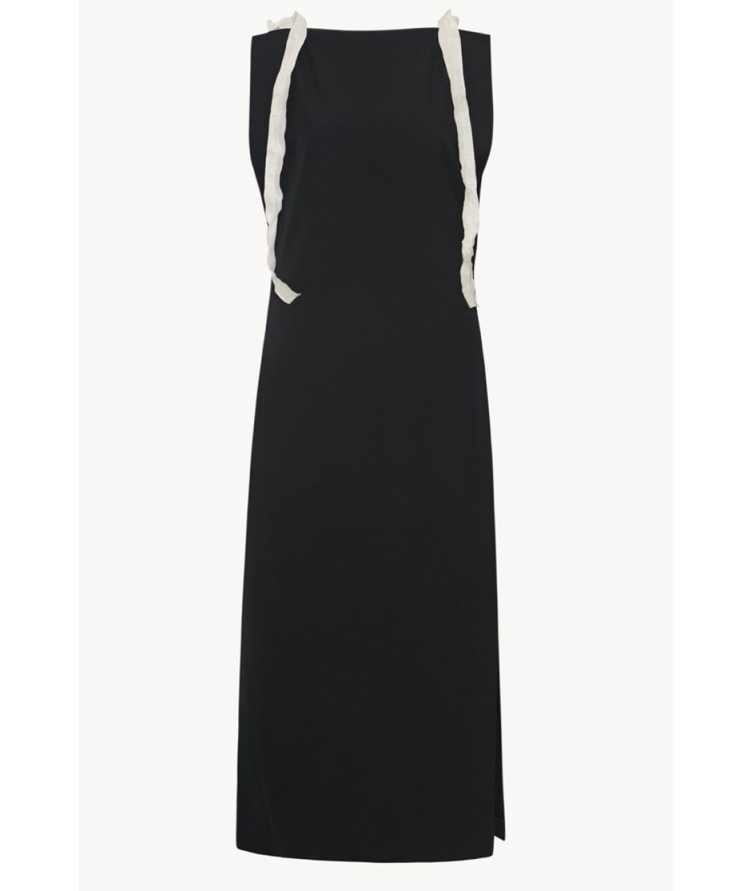 THE ROW Черное шерстяное коктейльное платье, фото 7