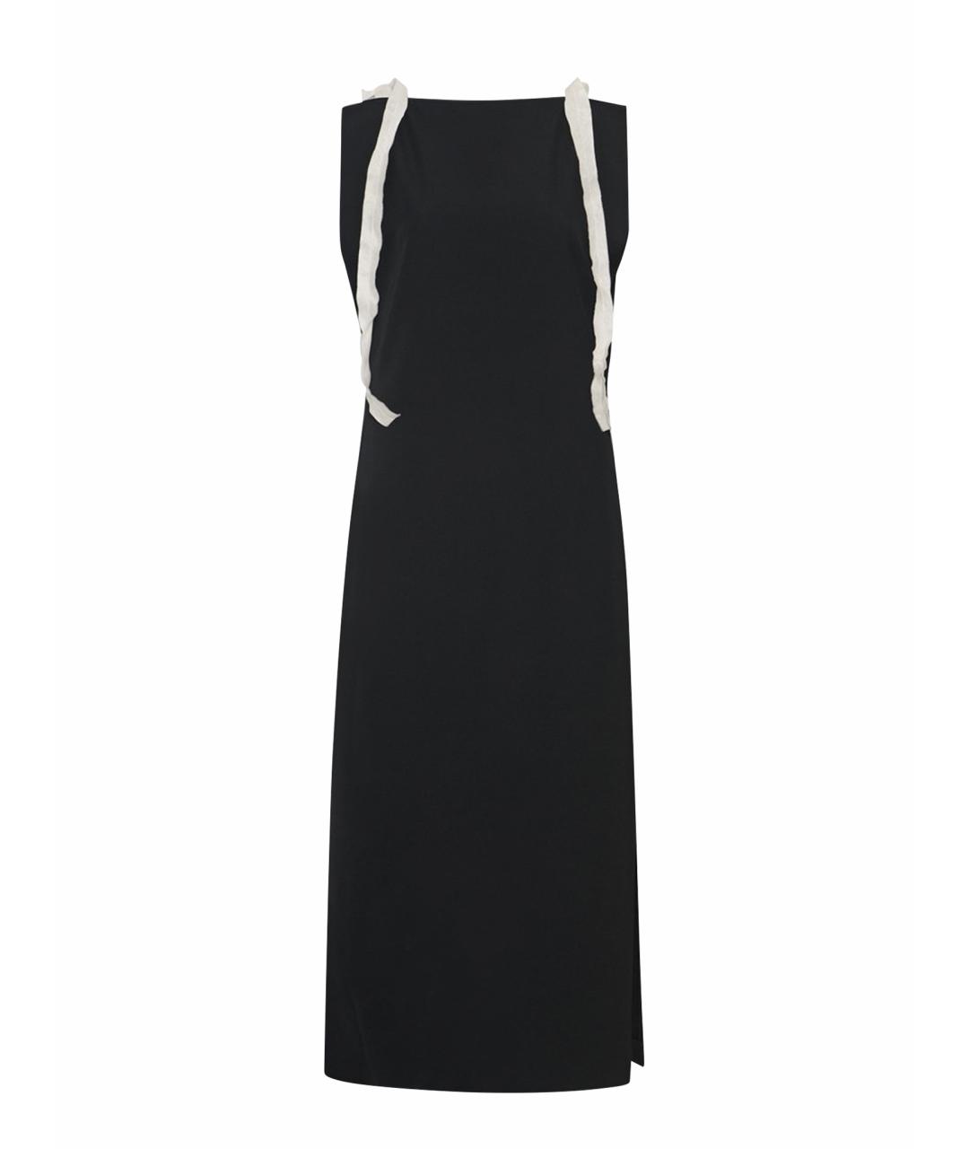 THE ROW Черное шерстяное коктейльное платье, фото 1