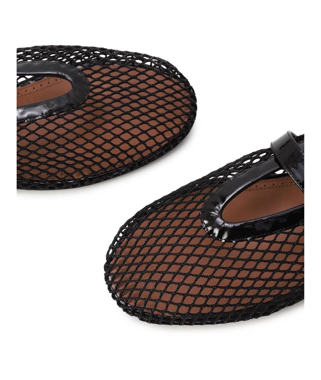 ALAIA Черные текстильные балетки, фото 6