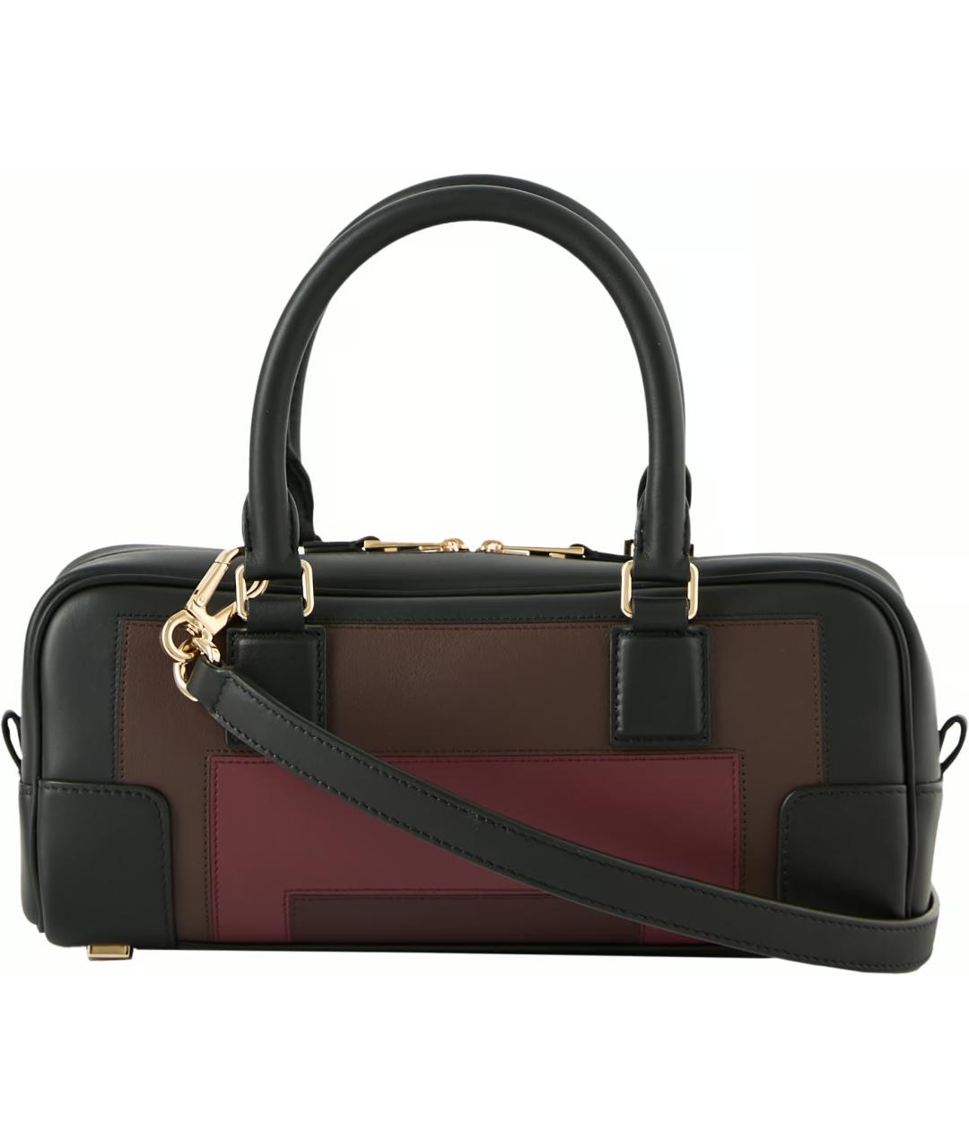 LOEWE Черная кожаная сумка с короткими ручками, фото 3