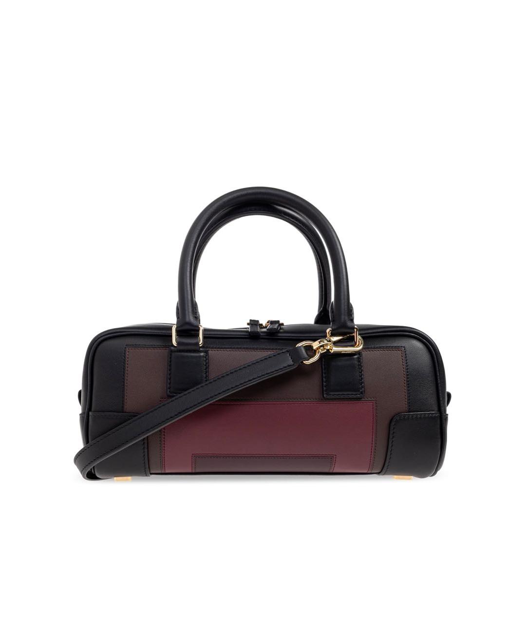 LOEWE Черная кожаная сумка с короткими ручками, фото 6