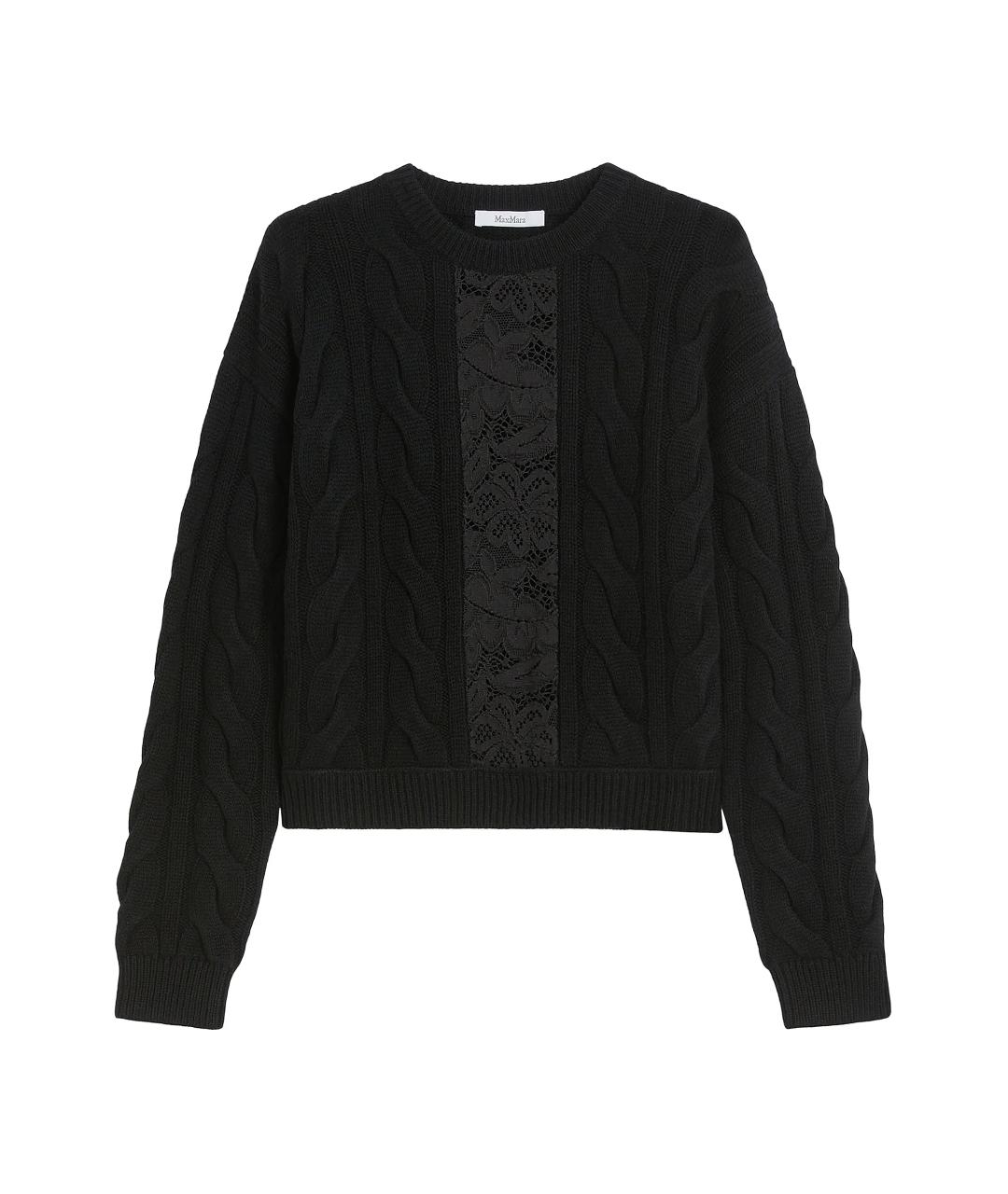 MAX MARA Черный шерстяной джемпер / свитер, фото 1
