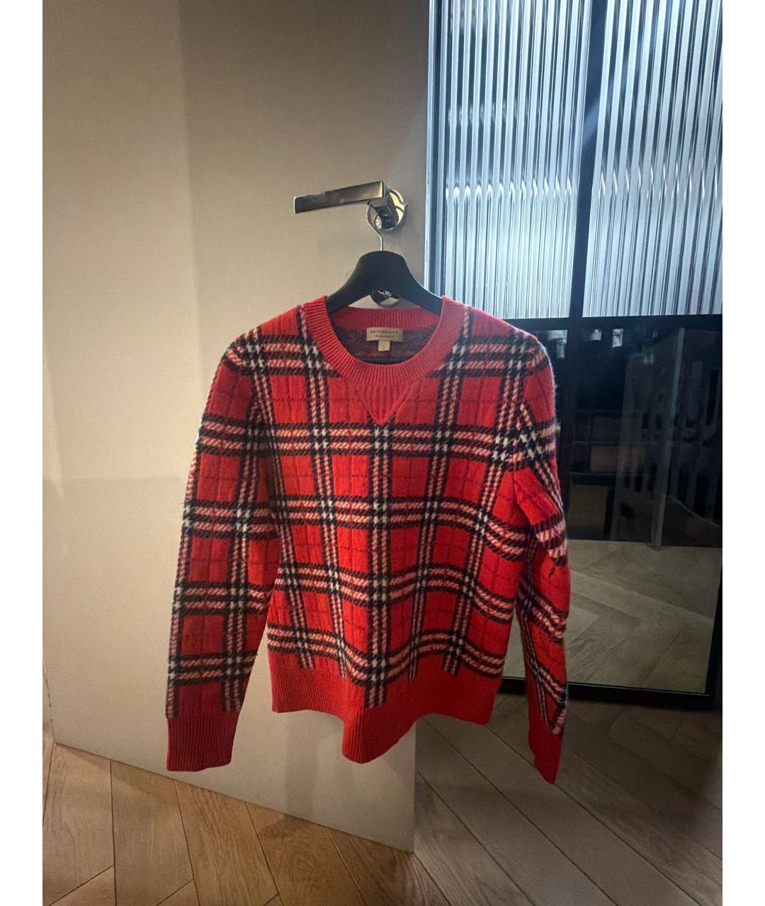 BURBERRY Красный кашемировый джемпер / свитер, фото 9