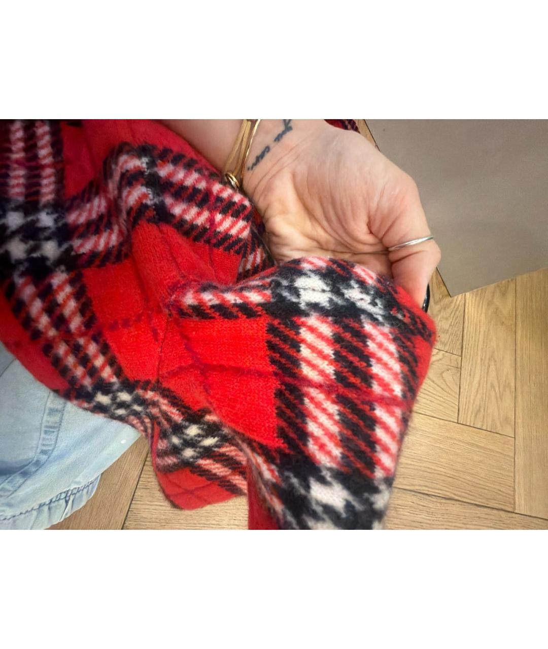 BURBERRY Красный кашемировый джемпер / свитер, фото 6