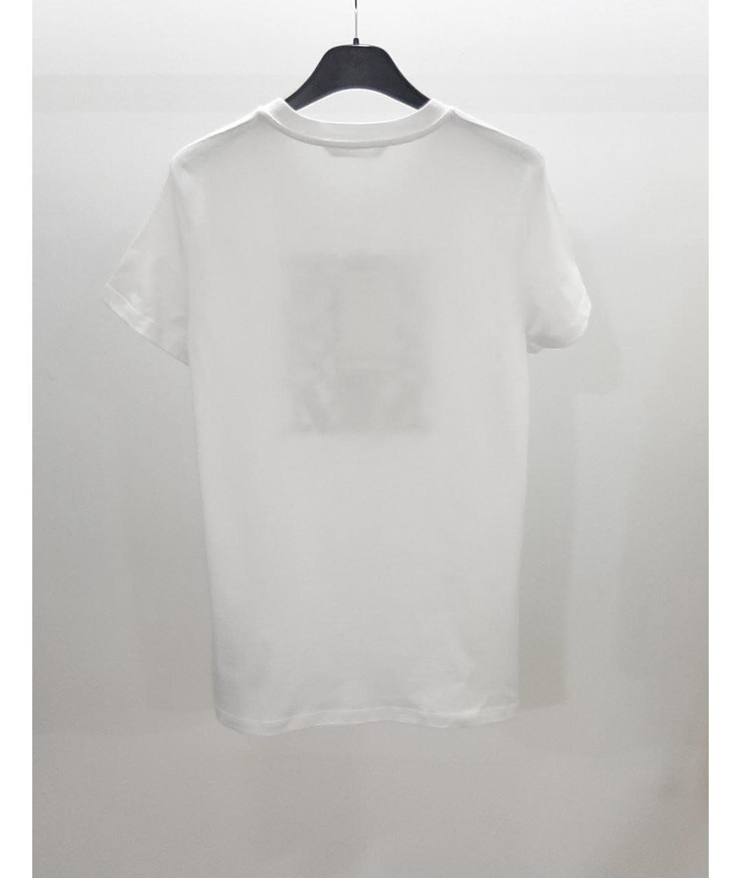 MAX MARA Белая хлопковая футболка, фото 3