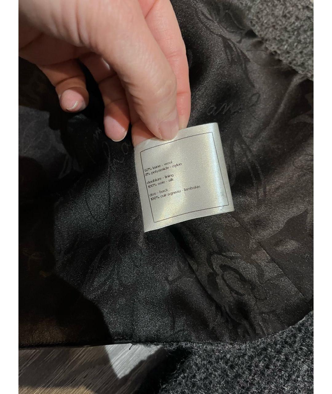CHANEL Антрацитовый шерстяной костюм с юбками, фото 6