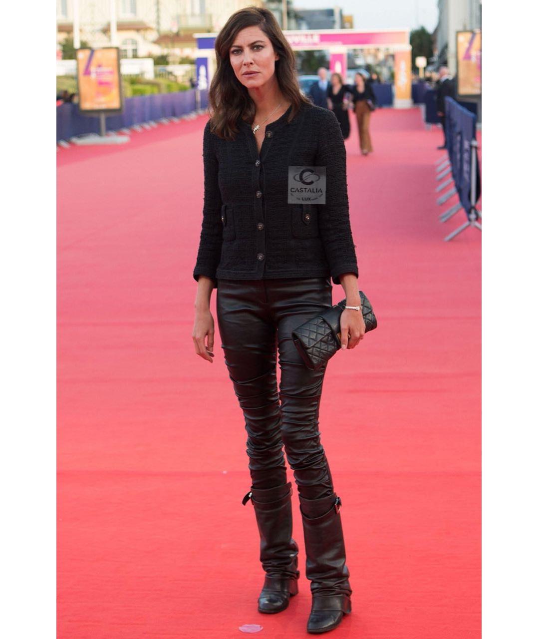 CHANEL Черный твидовый жакет/пиджак, фото 3