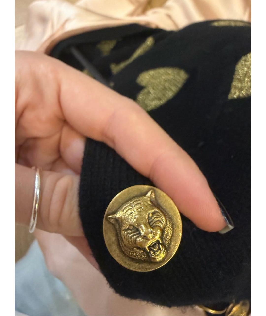 GUCCI Черный шерстяной кардиган, фото 7