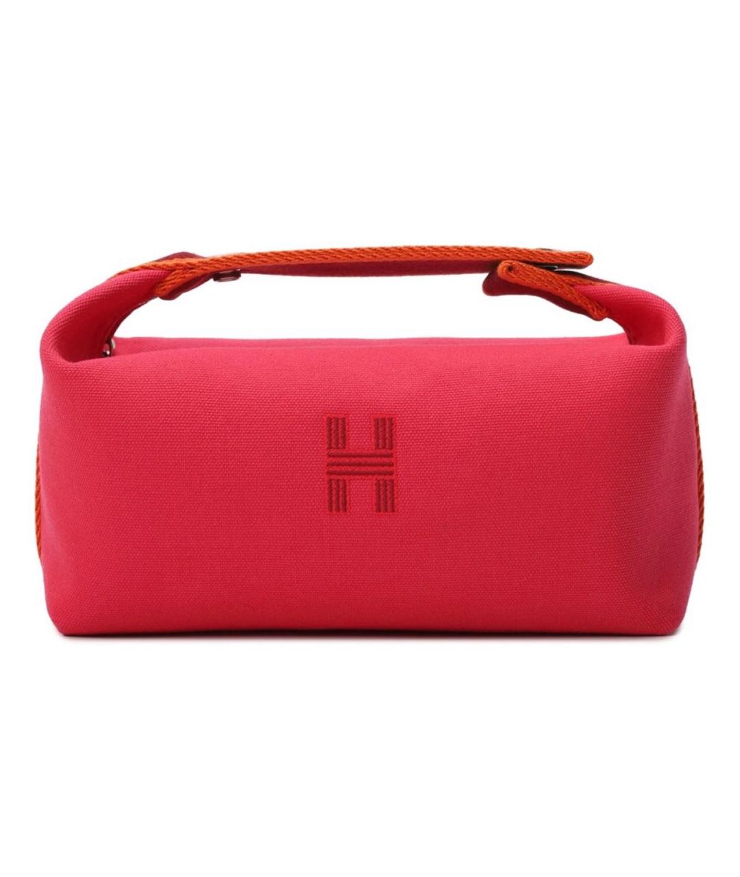 HERMES Фуксия хлопковая косметичка, фото 1