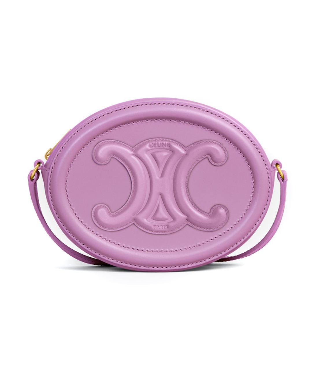 CELINE Фиолетовая кожаная сумка через плечо, фото 1