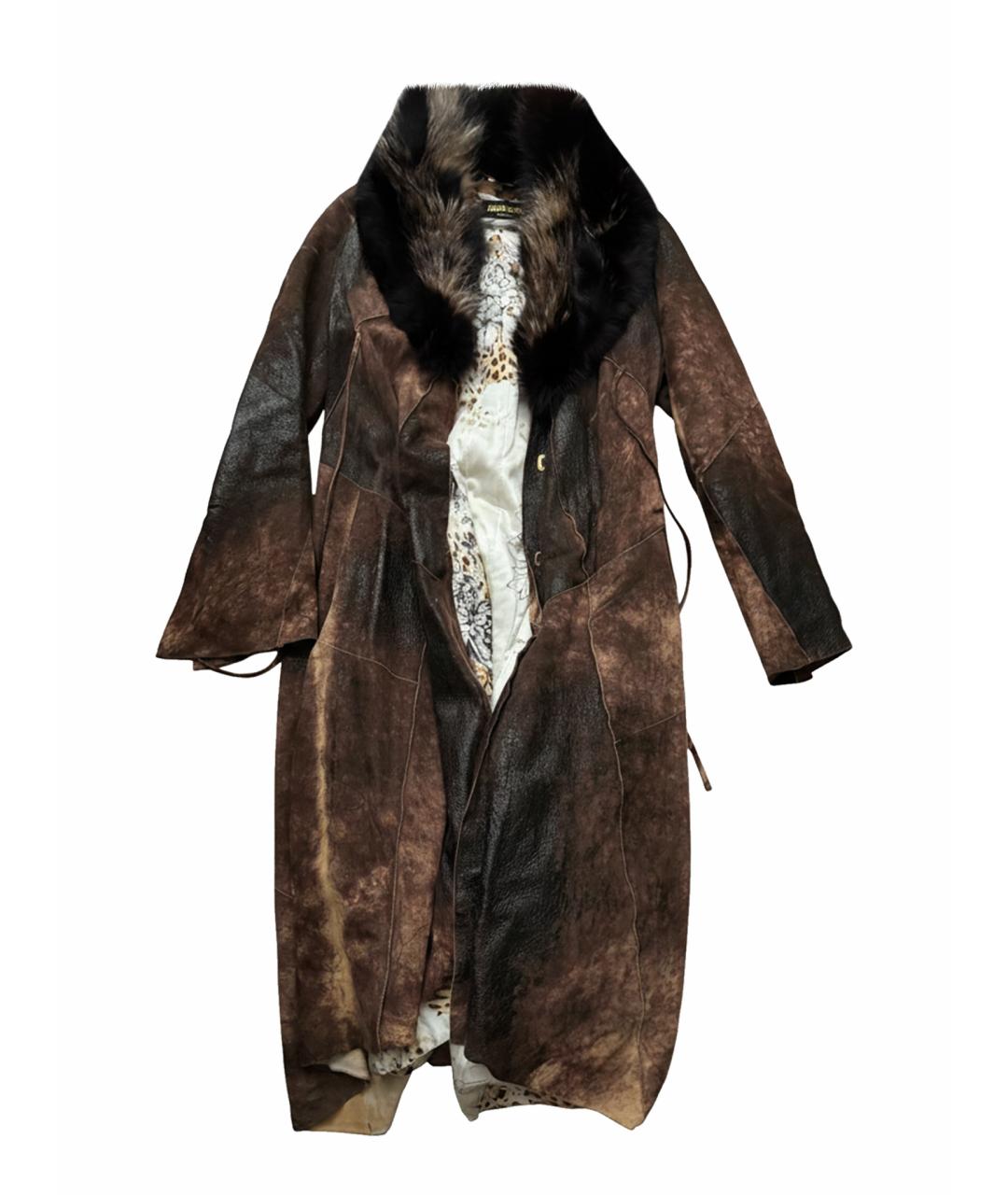 ROBERTO CAVALLI Мульти кожаная дубленка, фото 9