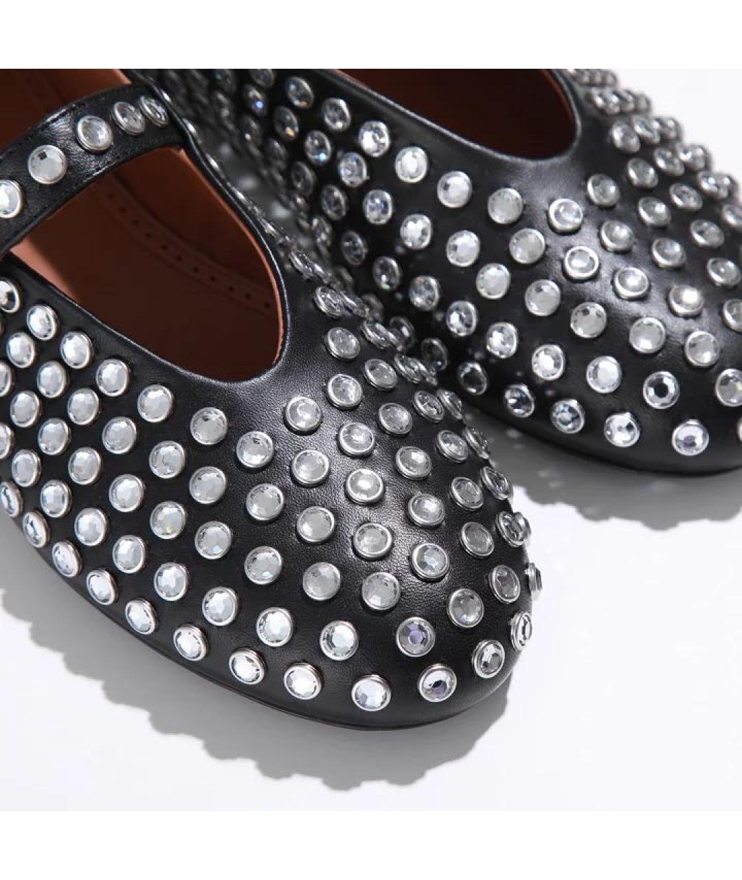 ALAIA Черные кожаные балетки, фото 8