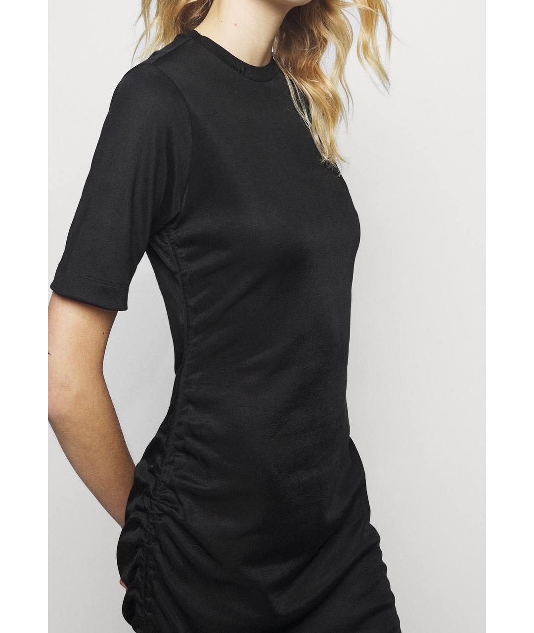 HUGO BOSS Черное полиэстеровое повседневное платье, фото 3