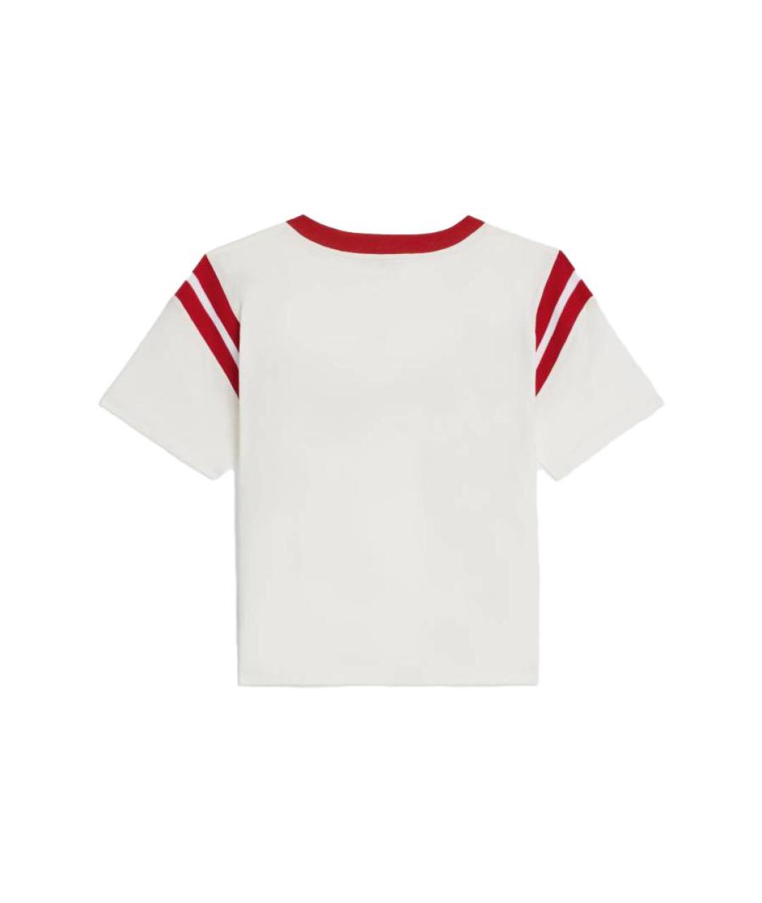 CELINE Белая хлопковая футболка, фото 2