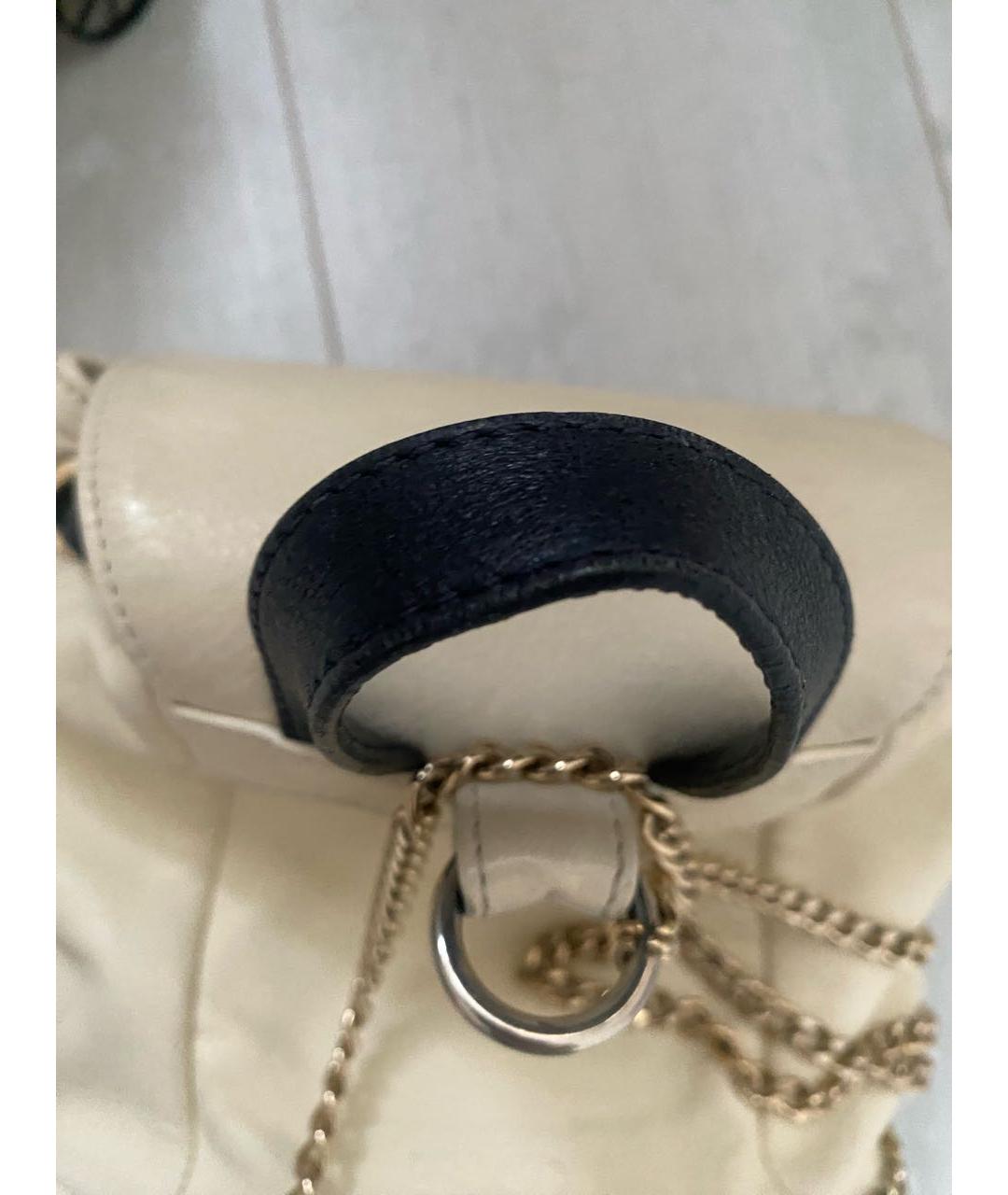 RED VALENTINO Бежевый кожаный рюкзак, фото 7