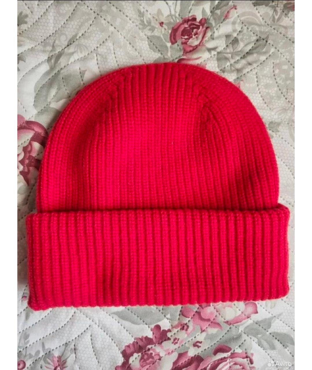 WEEKEND MAX MARA Красная шерстяная шапка, фото 2