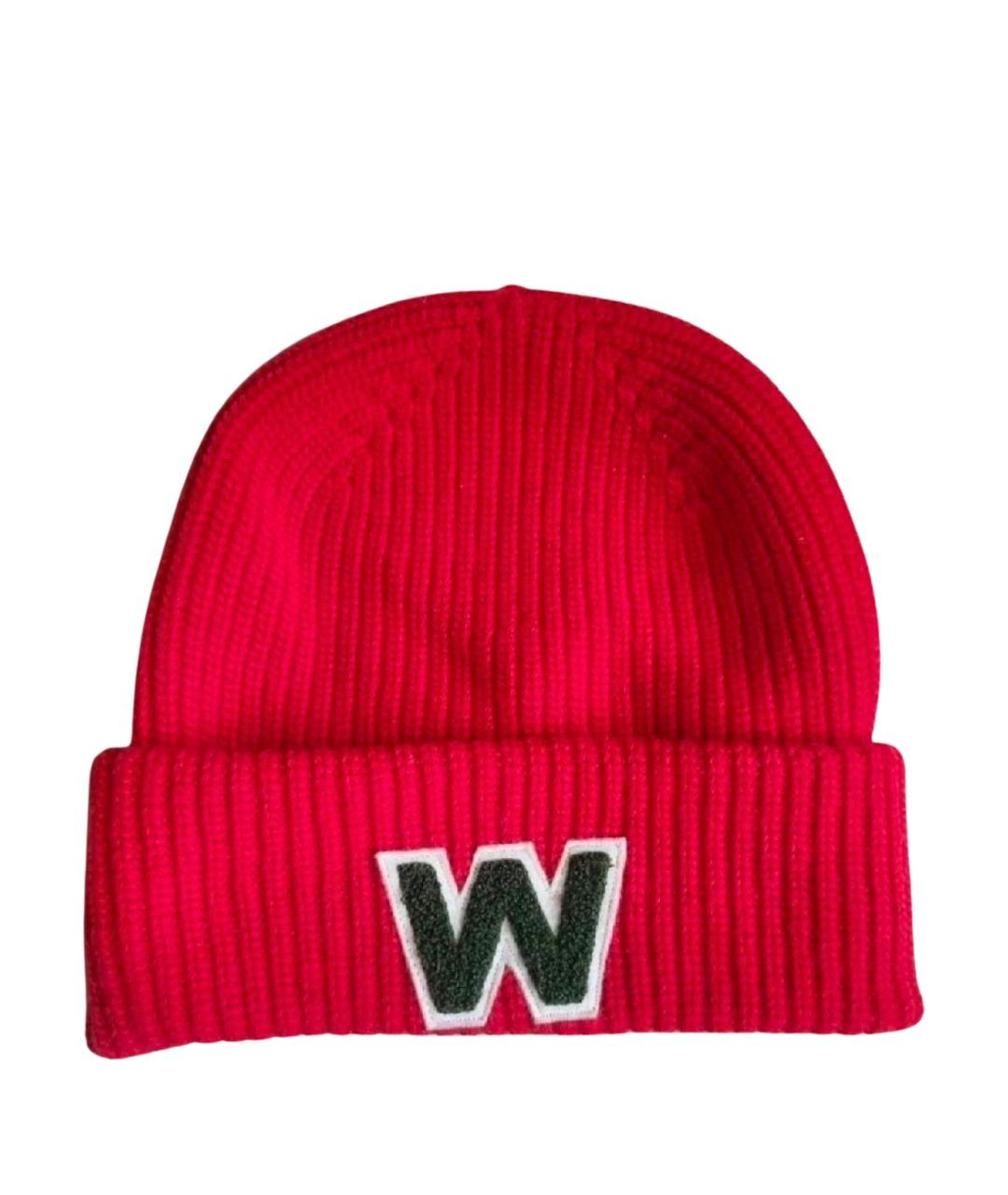 WEEKEND MAX MARA Красная шерстяная шапка, фото 1