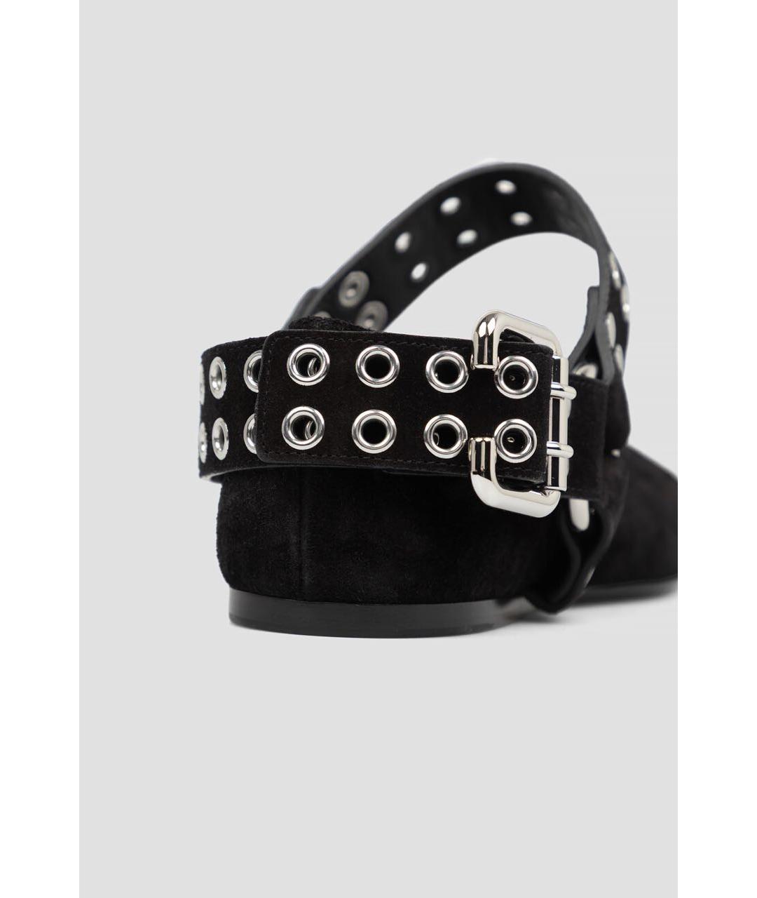 ALAIA Черные замшевые балетки, фото 7