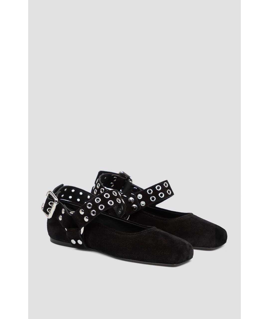 ALAIA Черные замшевые балетки, фото 3